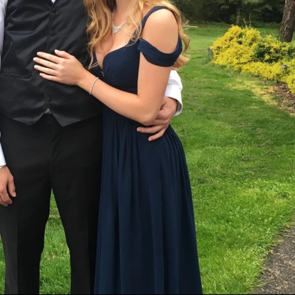 Lulus Double Shoulder Strap Prom Dress